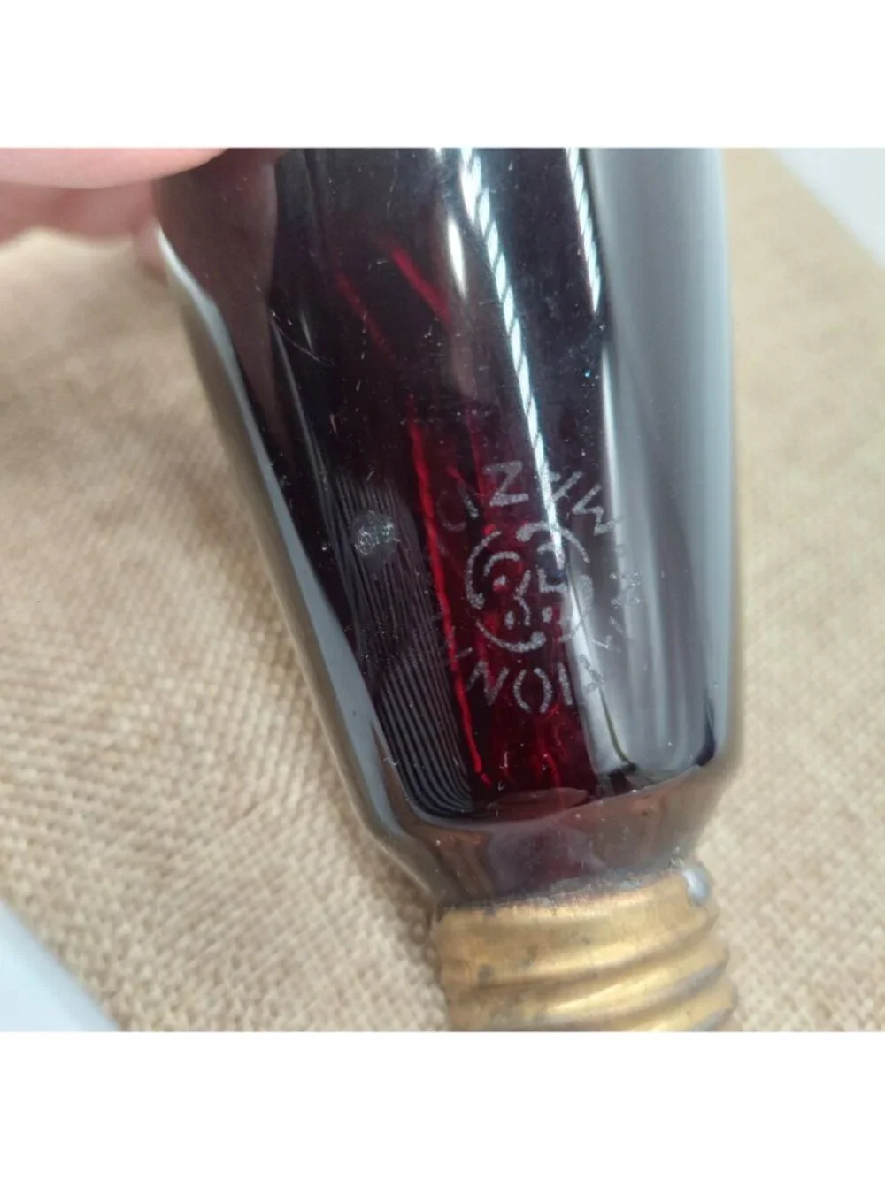 Antique Mazda National Edison Red Tipped Light Bulb Filament Tested Works